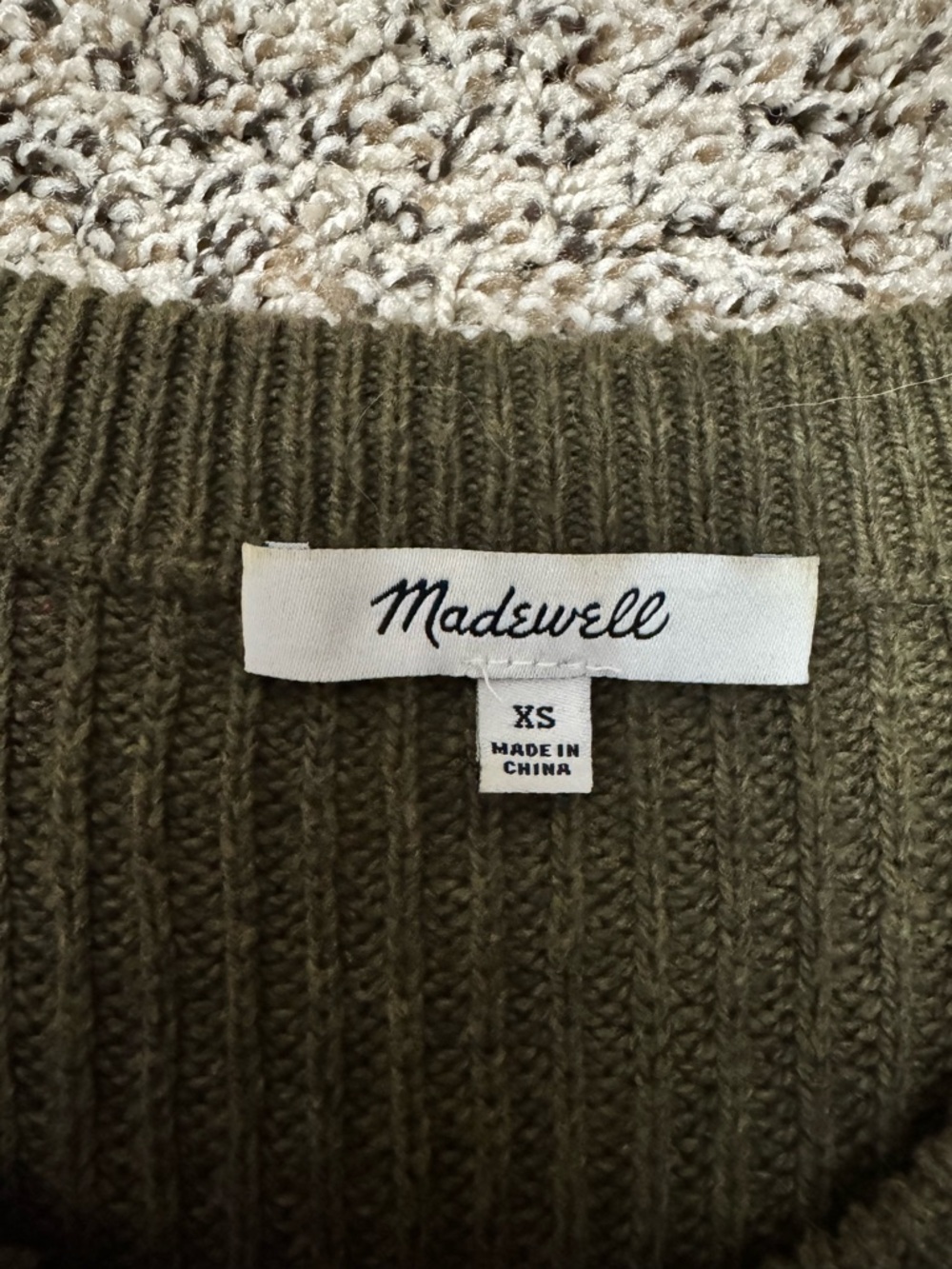 Madewell Thompson Ribbed Crewneck Sweater with Front Pocket - Picture 11 of 11